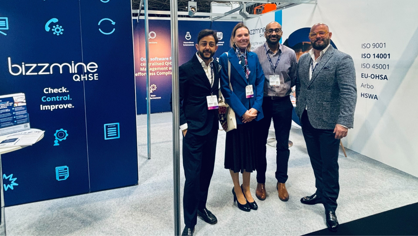 Bizzmine team at the Health and Safety event in Birmingham